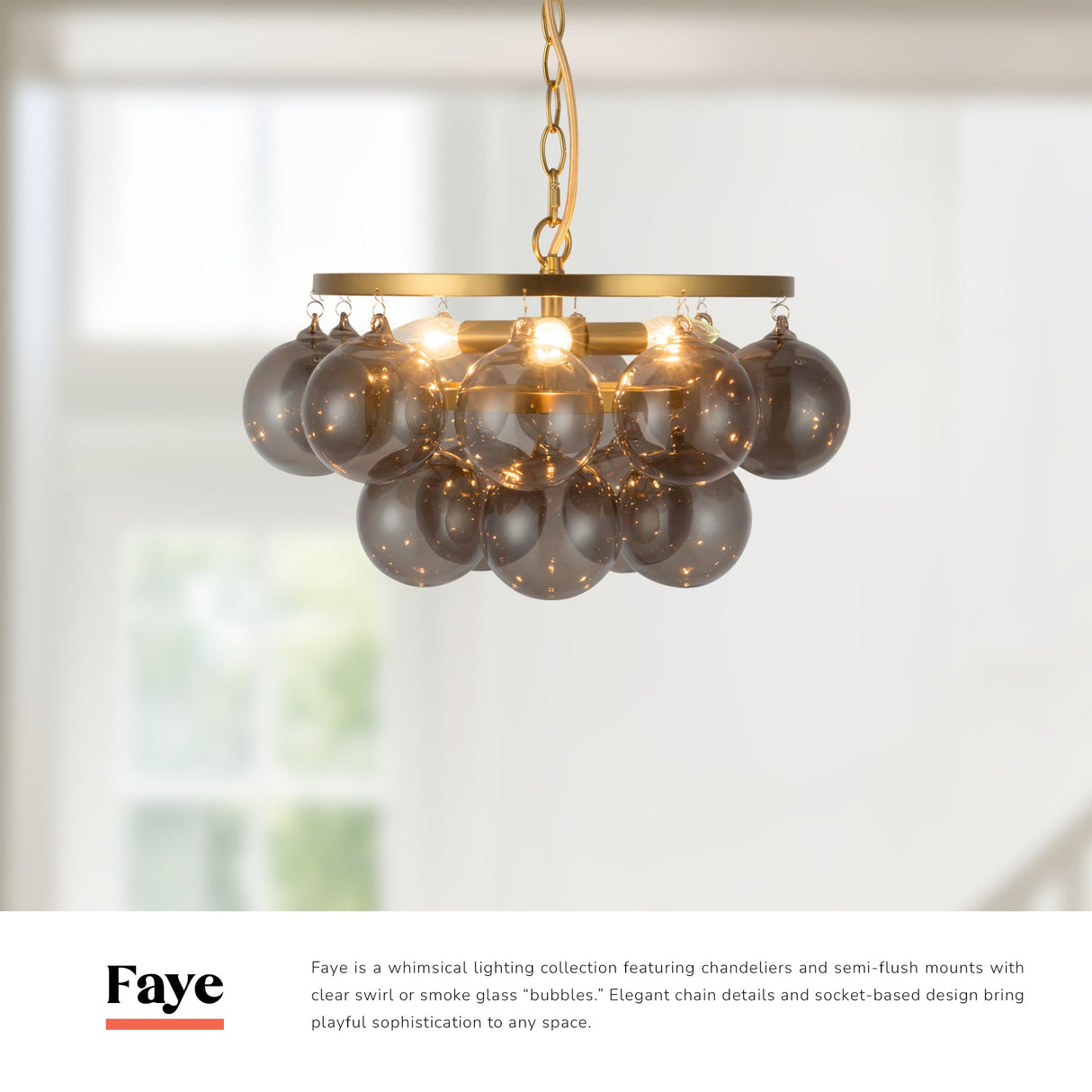 Alora Mood Faye 18-in Chandelier