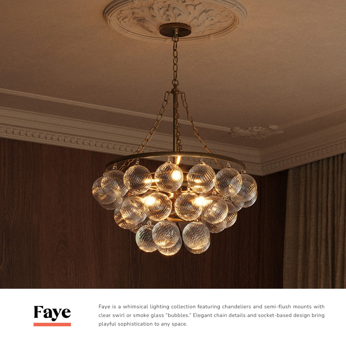 Alora Mood Faye 24-in Chandelier