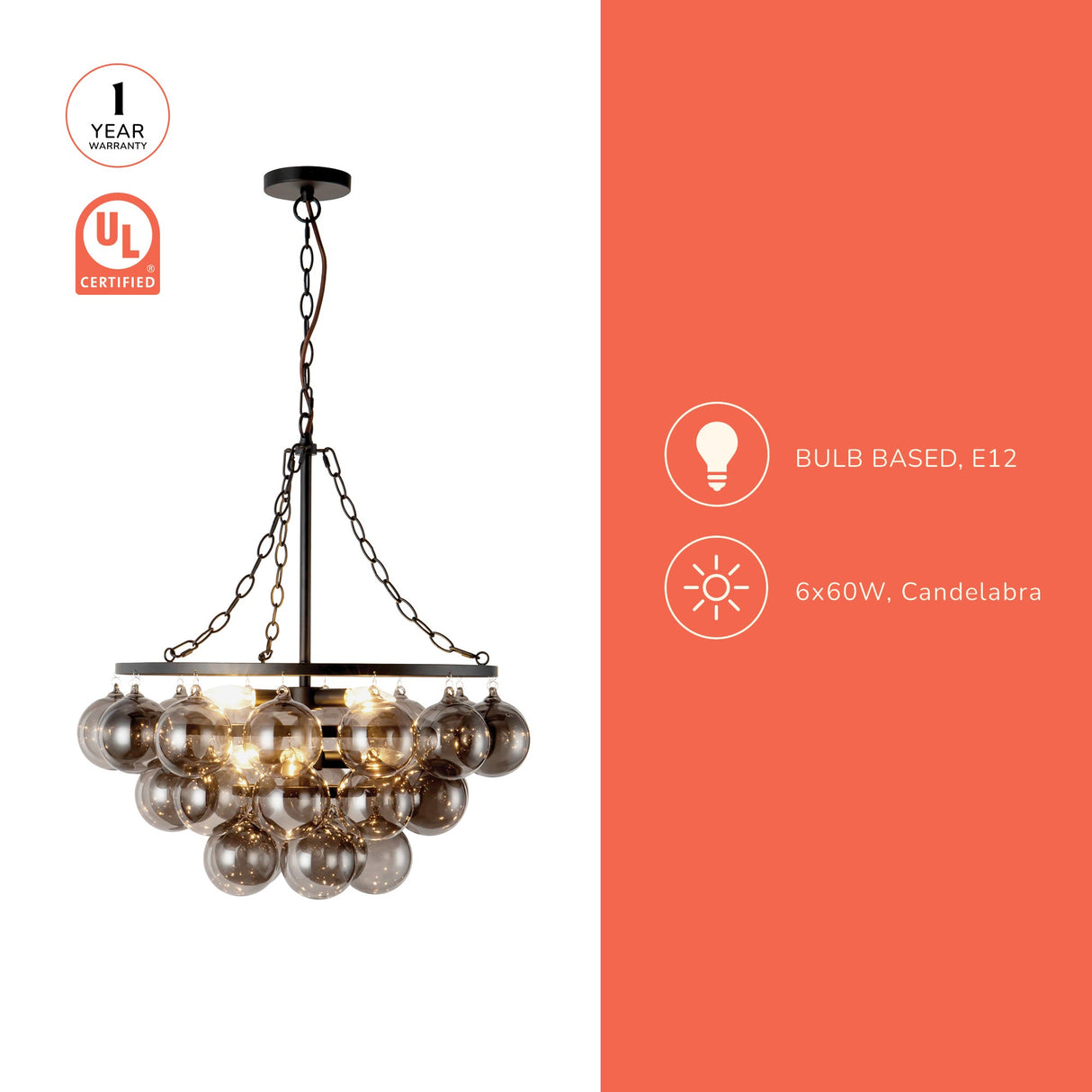 Alora Mood Faye 24-in Chandelier
