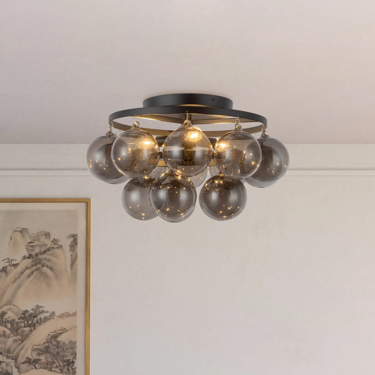 Alora Mood Faye 18-in Semi-Flush Mount
