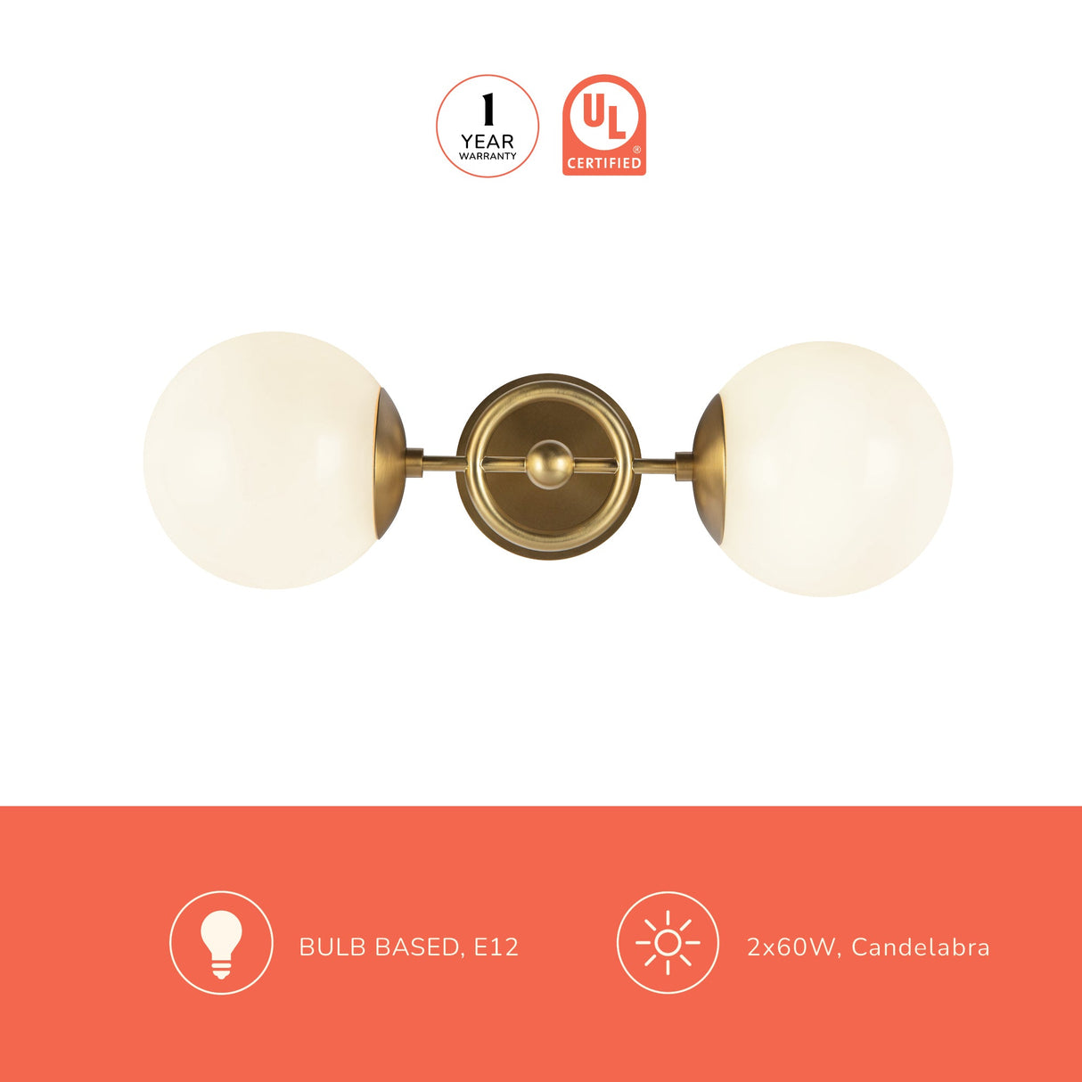 Alora Mood Fiore 18-in Wall/Vanity Light