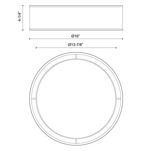 Alora Mood Lyla 16-in Flush Mount