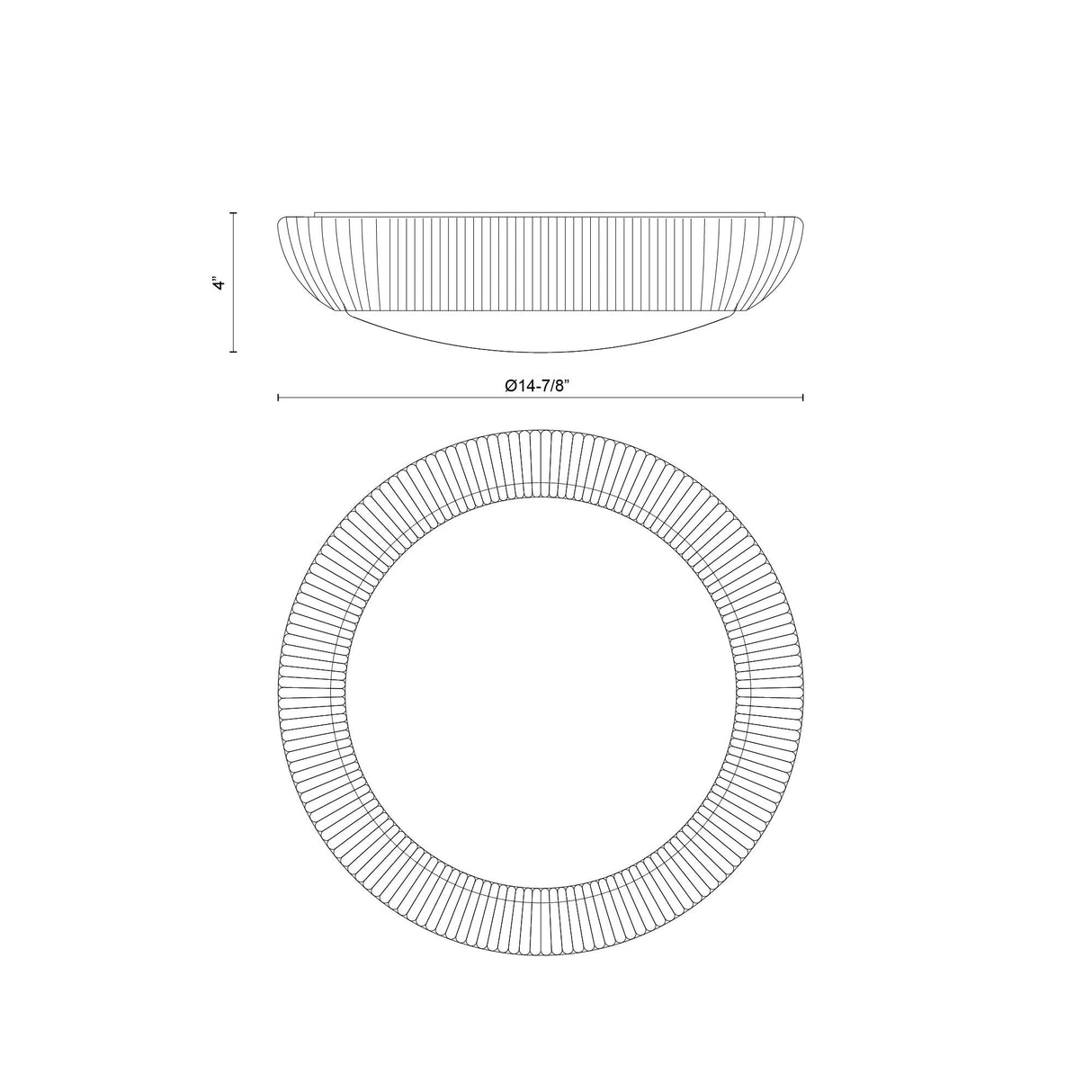 Alora Mood Merida 14-in Flush Mount