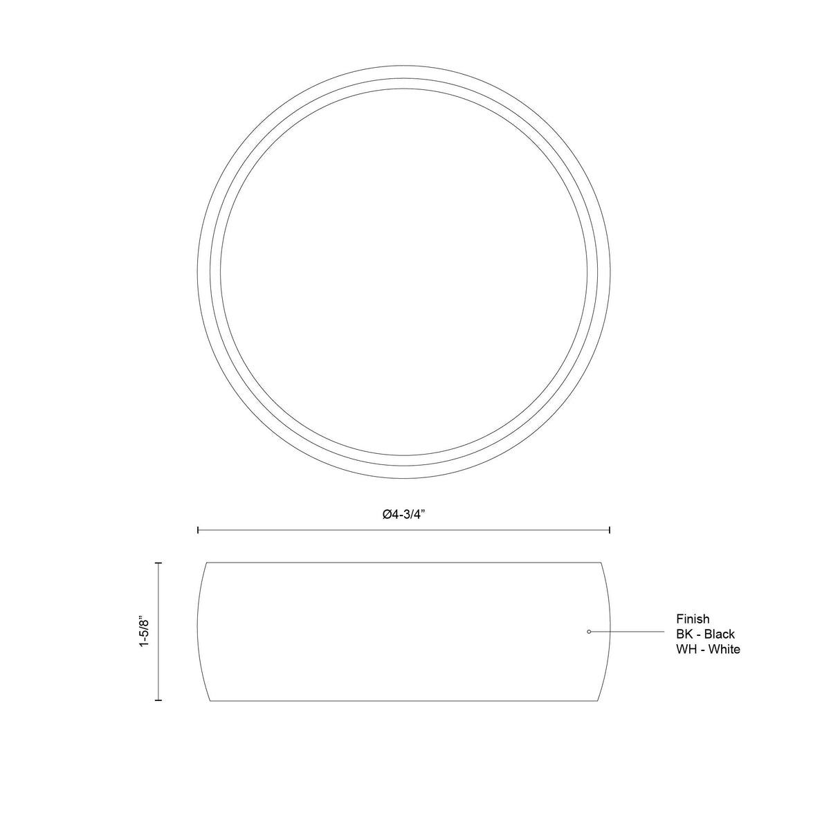 Kuzco Savile 4-in Flush Mount