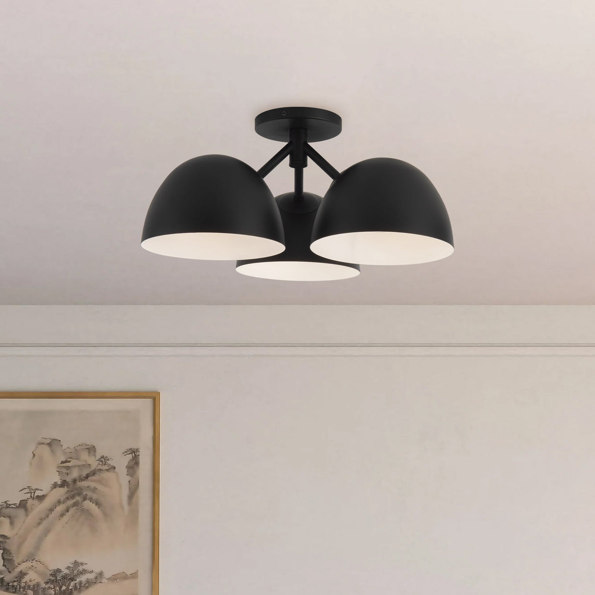 Kuzco Fosso 17-in Semi-Flush Mount