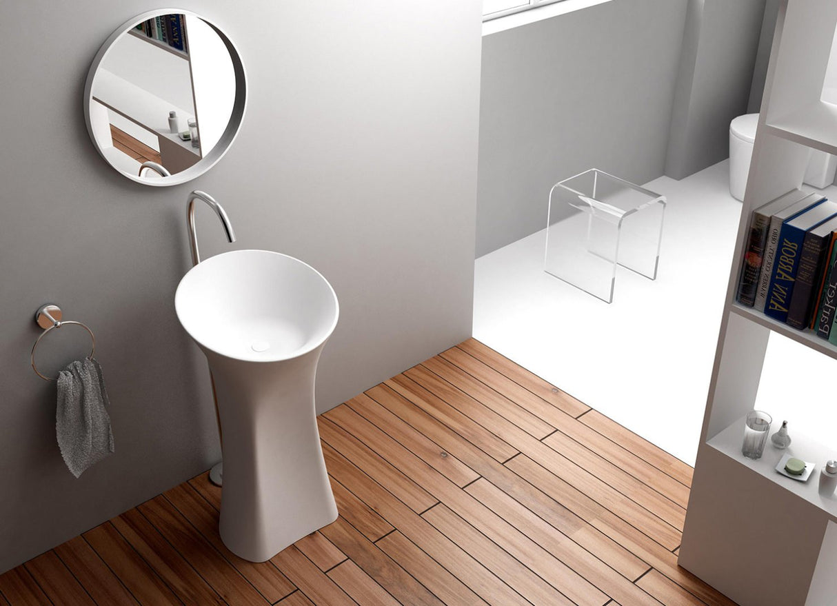 Cavalia 18" Freestanding Solid Stone Pedestal