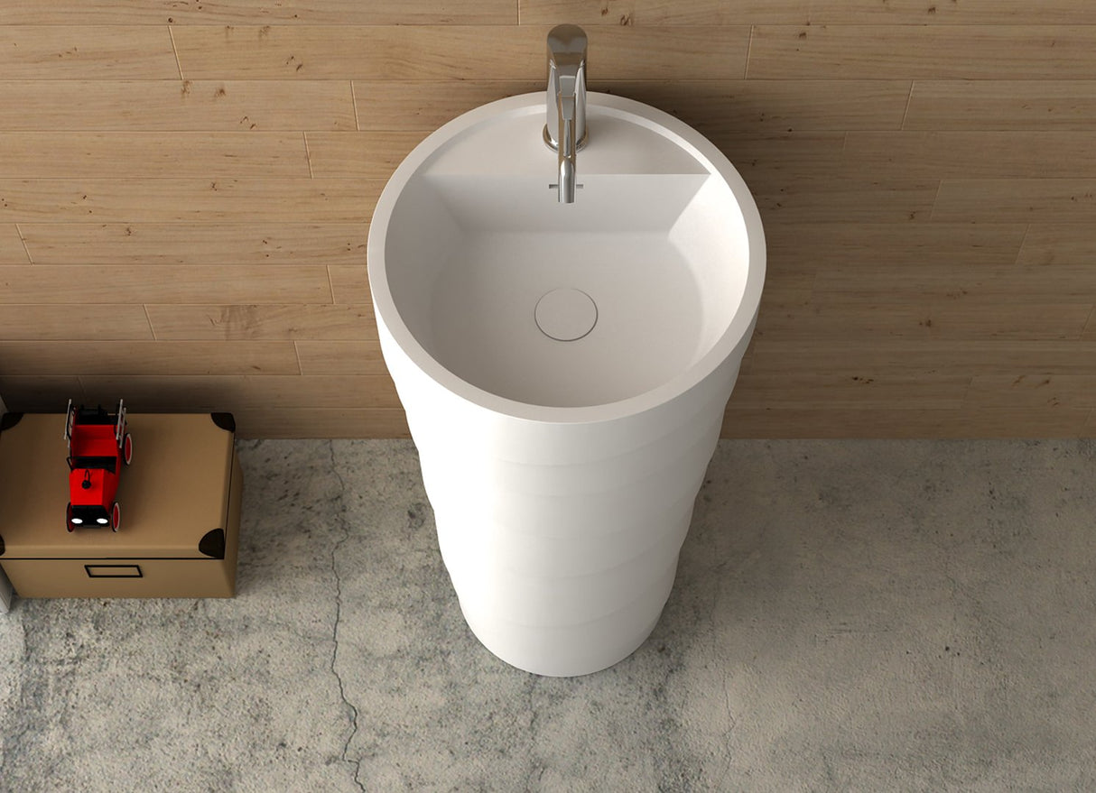 Chantilly 17" Freestanding Solid Stone Pedestal