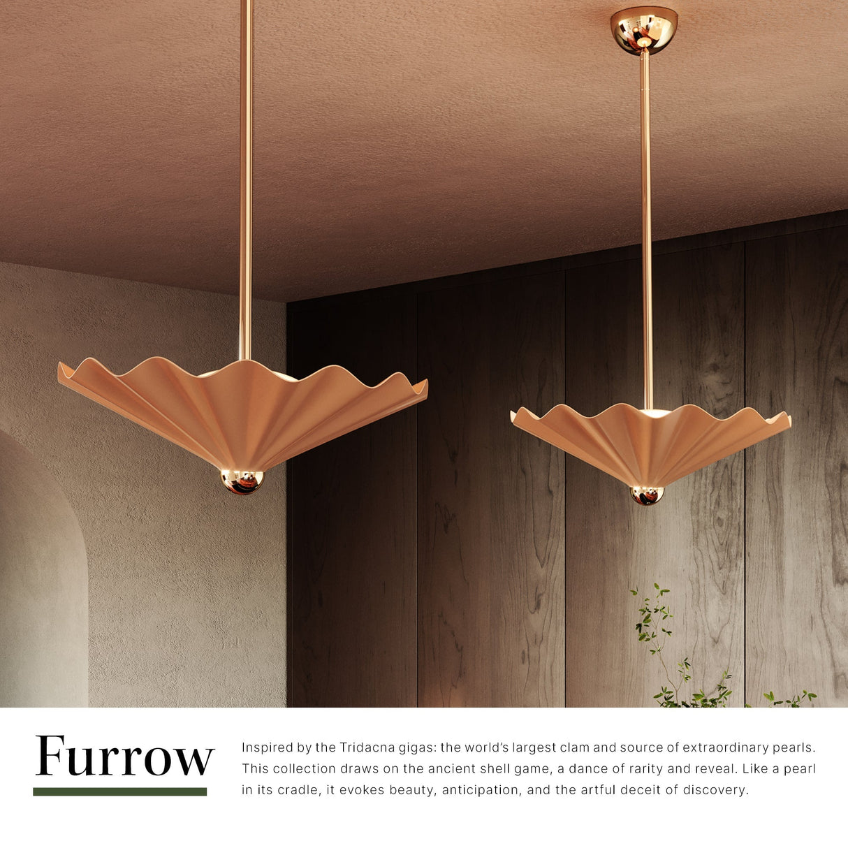 Alora Furrow 25-in Pendant