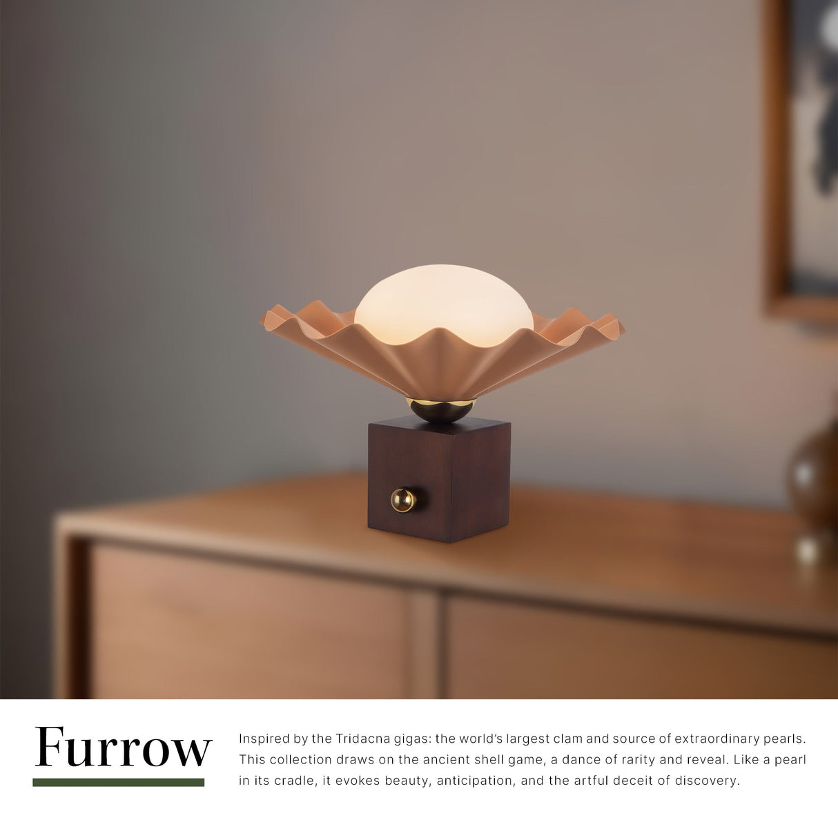 Alora Furrow 12-in Table Lamp