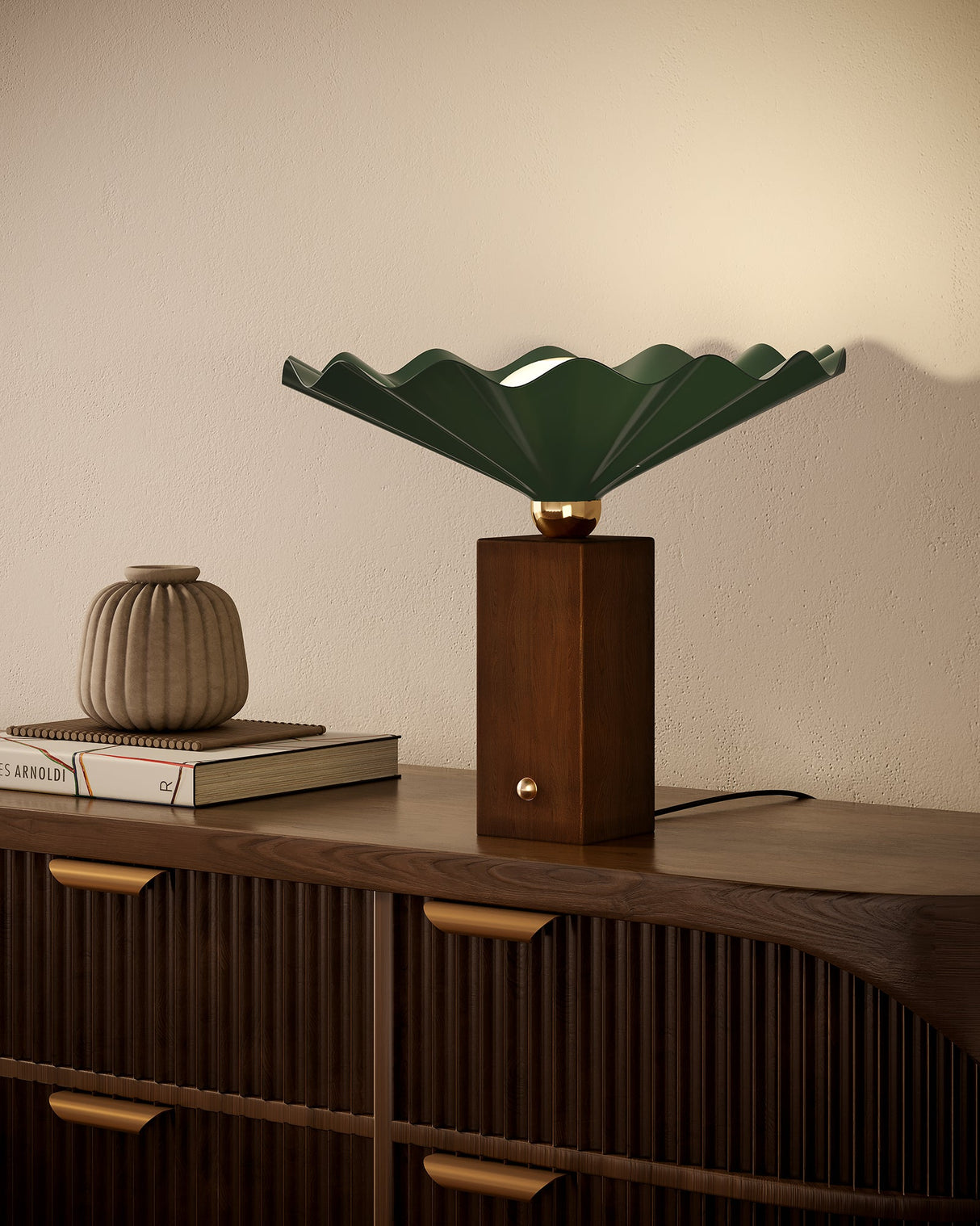 Alora Furrow 16-in Table Lamp