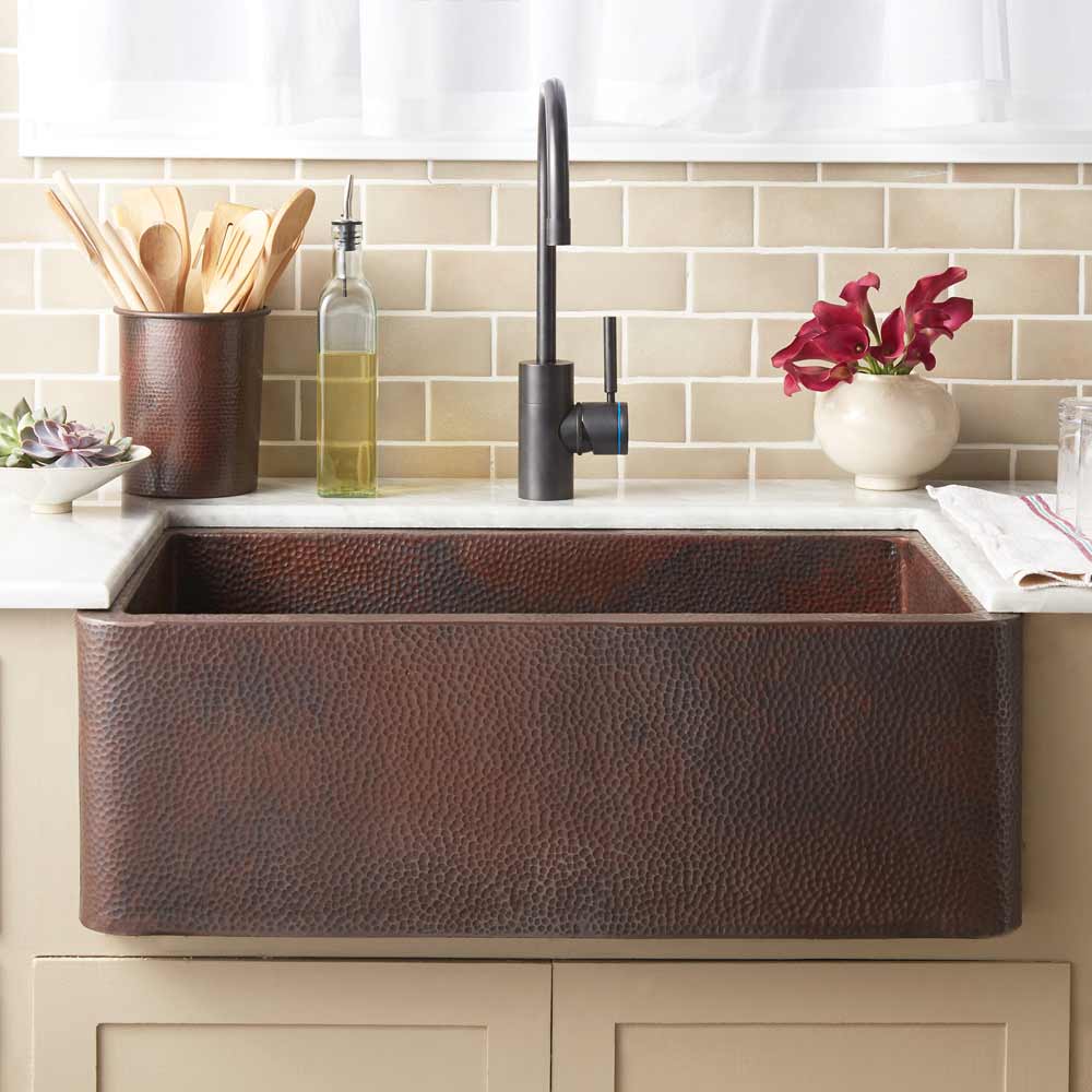 Farmhouse 30 Copper Kitchen Sink