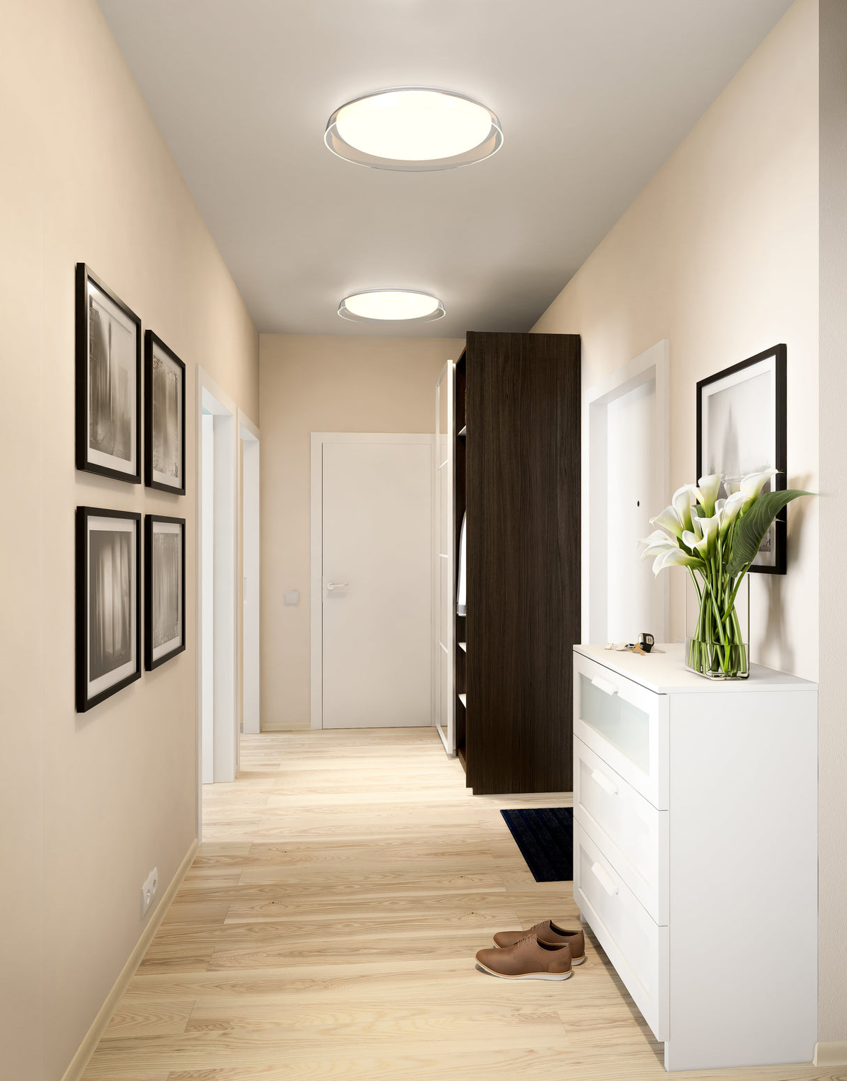 Kuzco Hampton 17-in Flush Mount