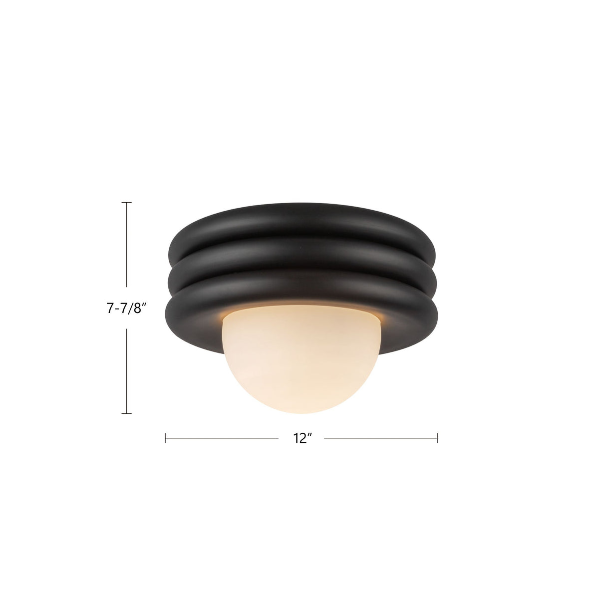 Alora Mood Harvey 12-in Semi-Flush Mount