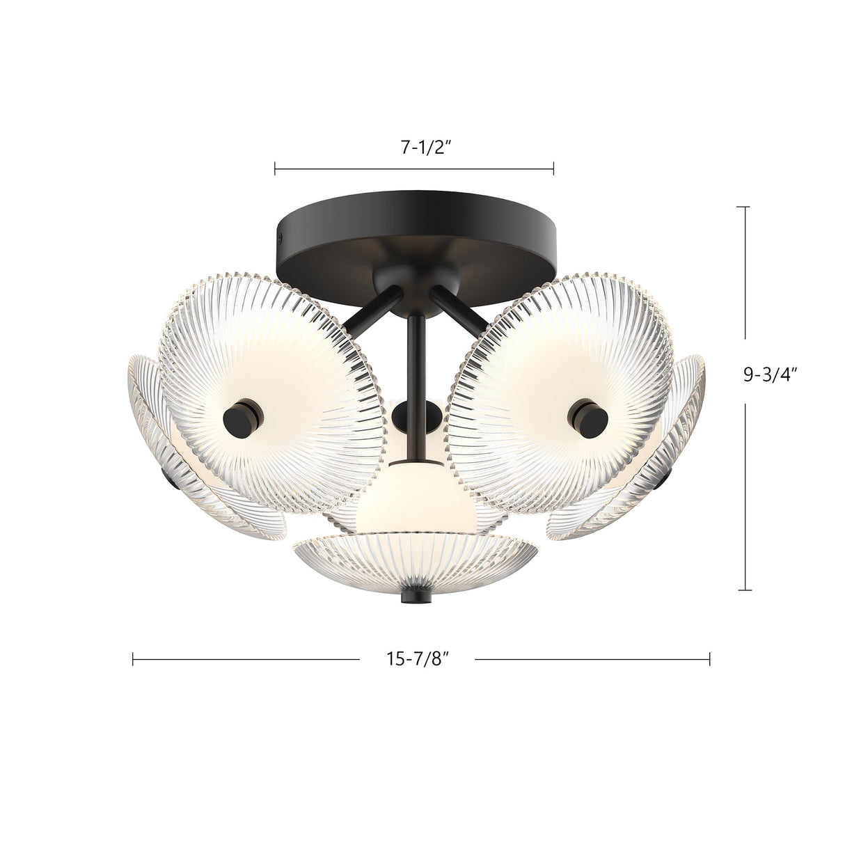Alora Mood Hera 16-in Flush Mount