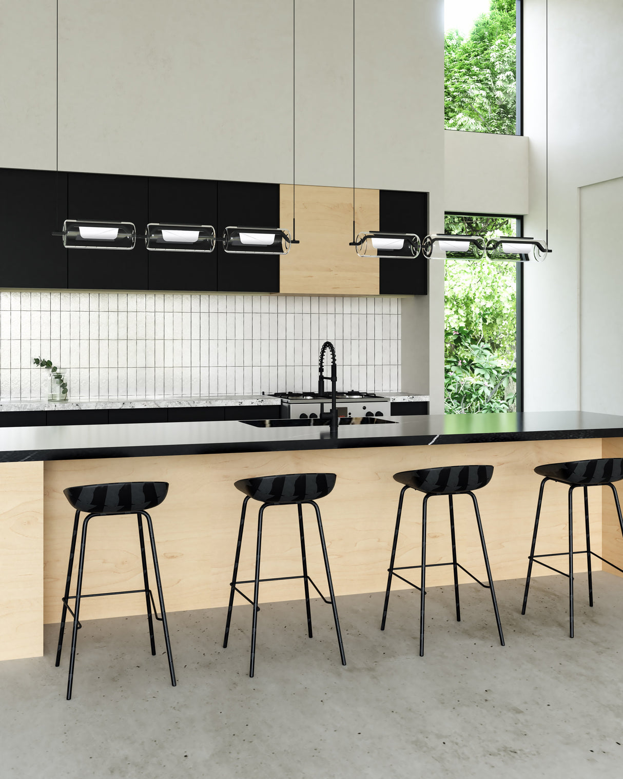 Kuzco Hilo 43-in Linear Pendant
