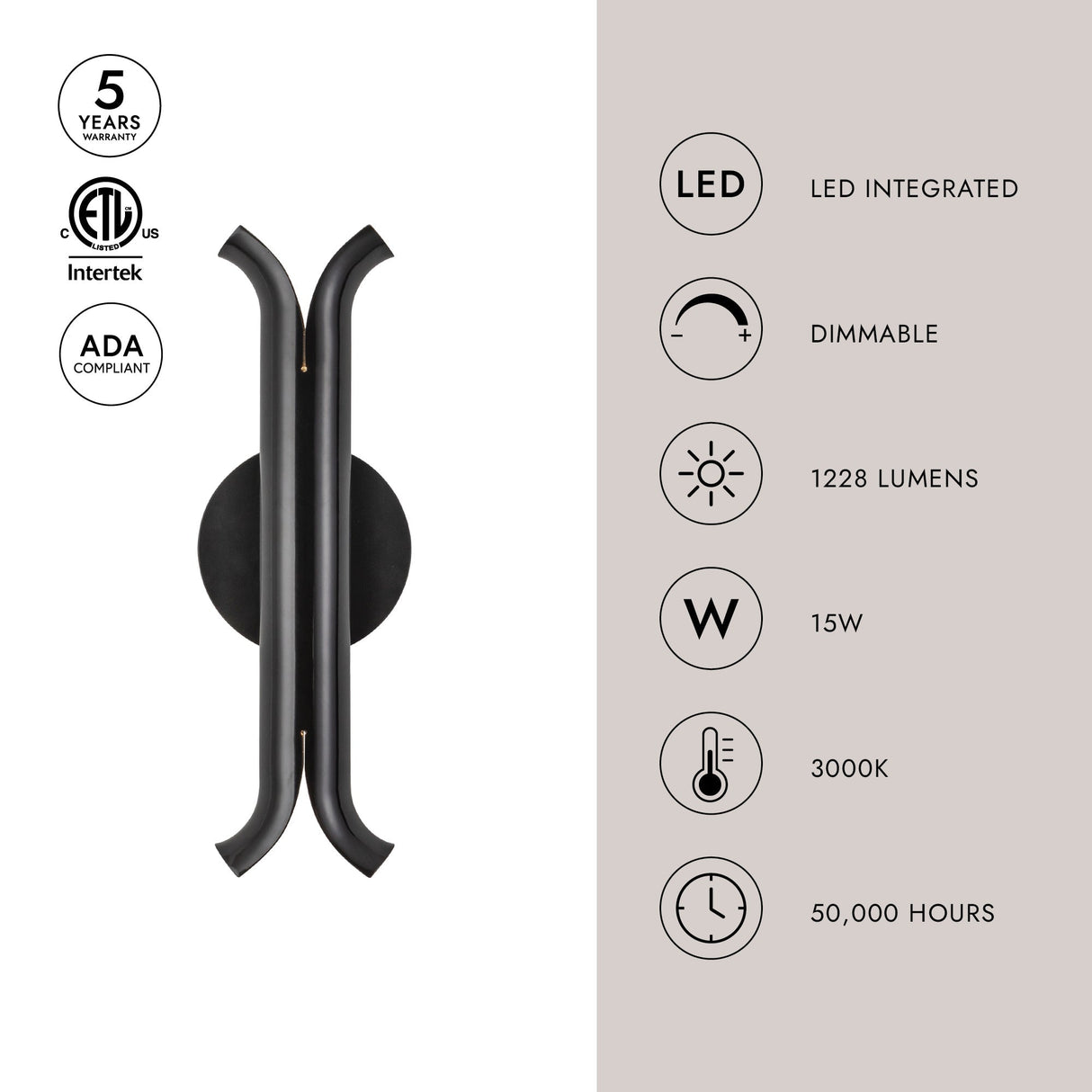 Kuzco Husk 14-in Wall Sconce