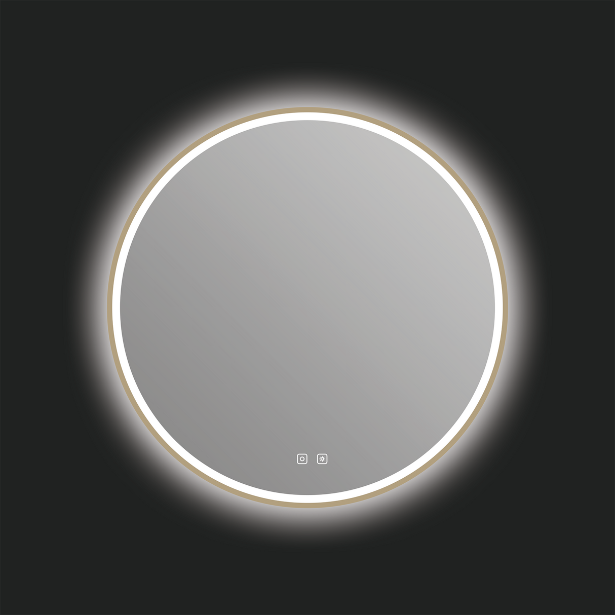 Denver LED Mirror in Brushed Bronze