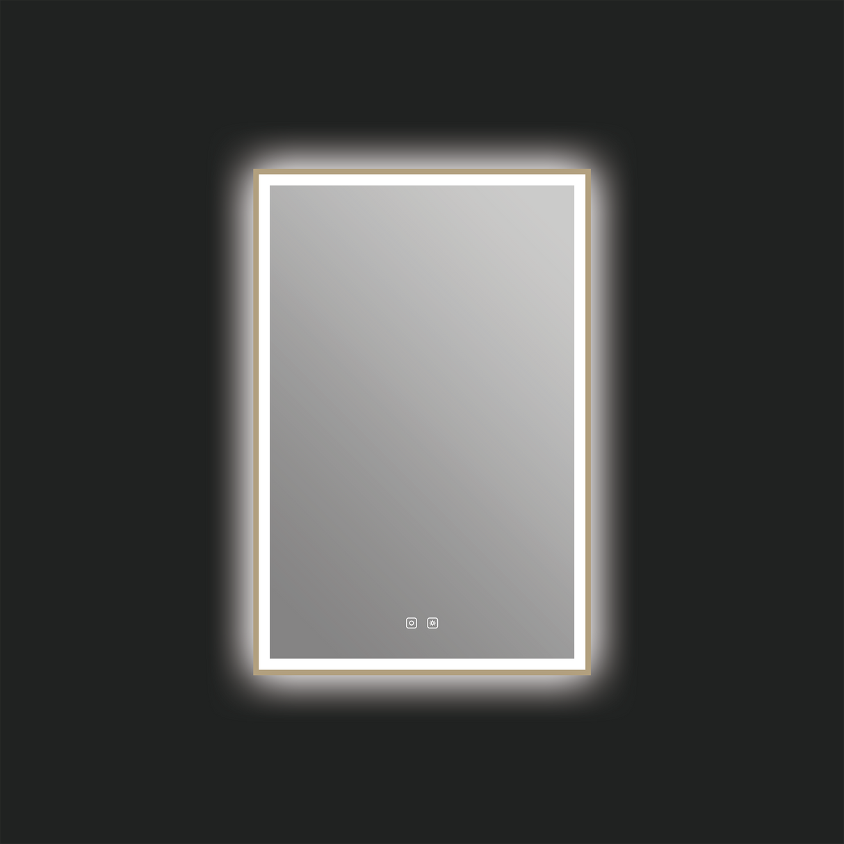 Eden LED Mirror in Brushed Bronze