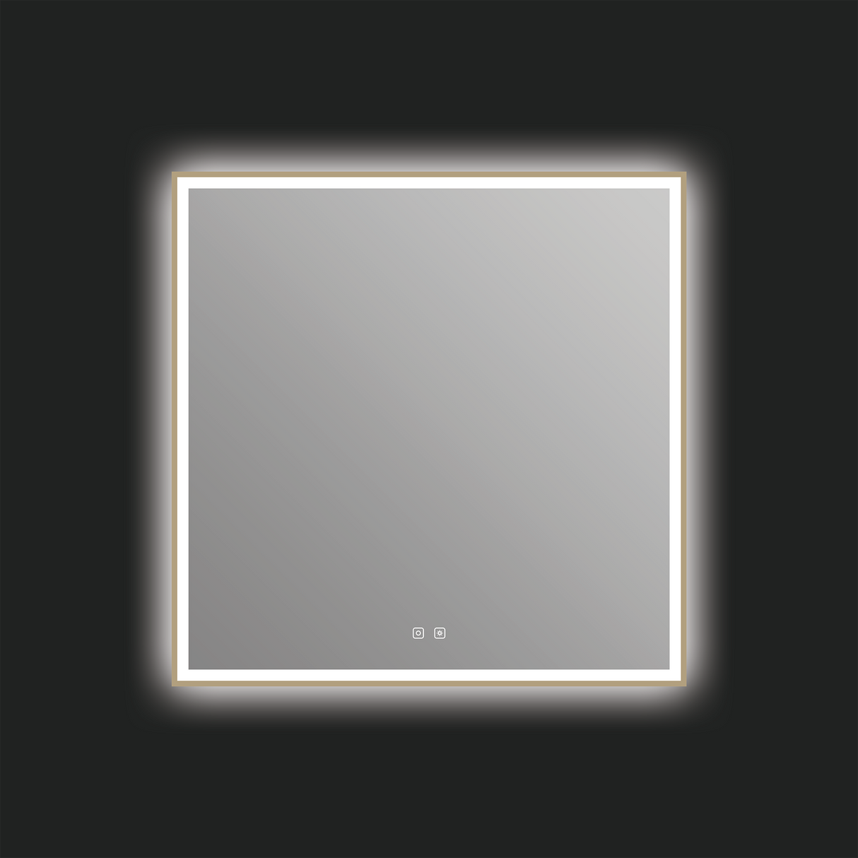 Eden LED Mirror in Brushed Bronze