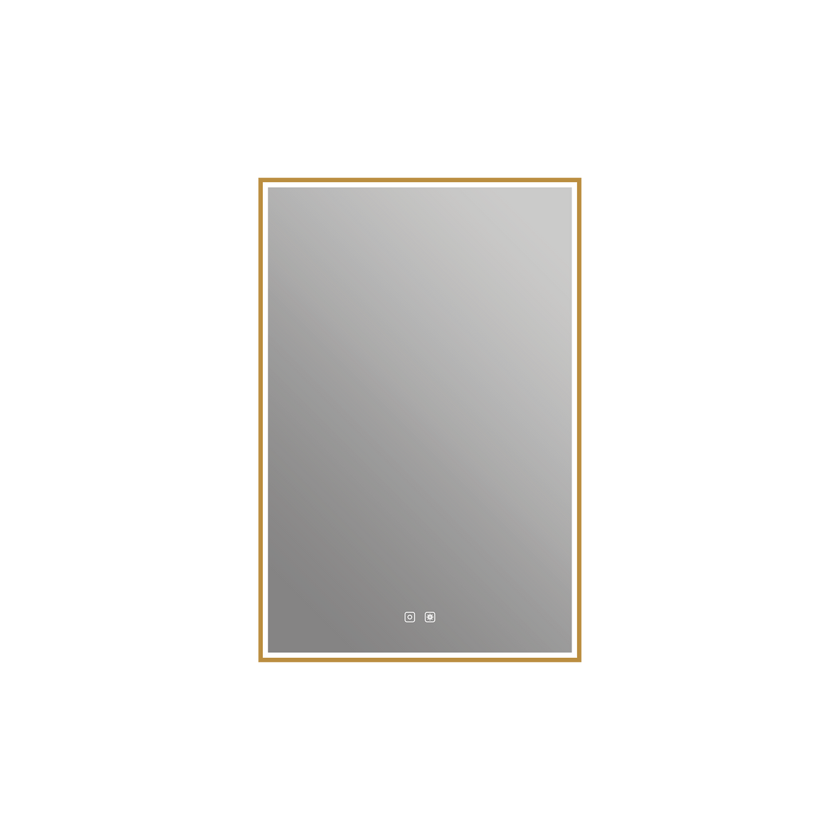 Nova Medicine Cabinet in Brushed Gold