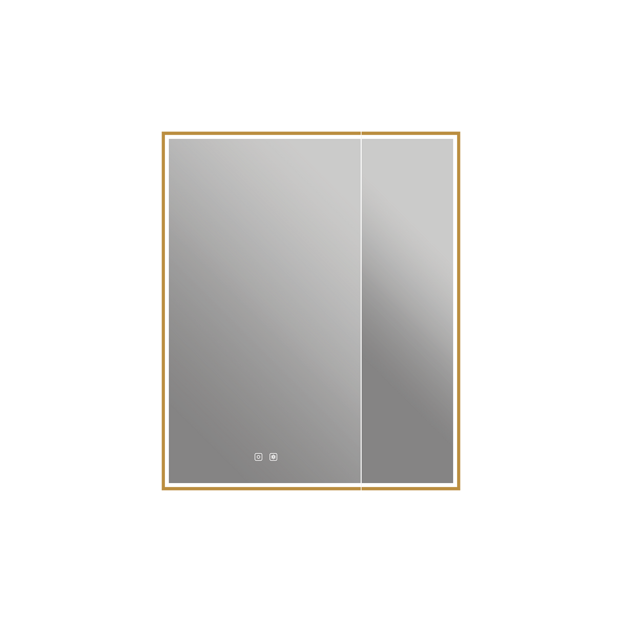 Nova Medicine Cabinet in Brushed Gold