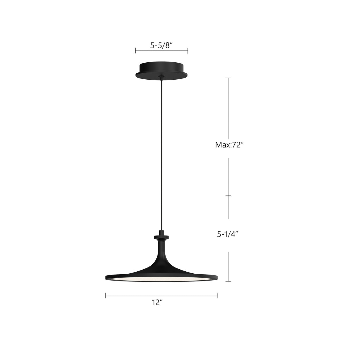 Alora Mood Issa 12-in Pendant