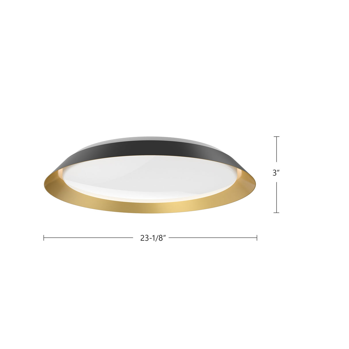 Kuzco Jasper 23-in Flush Mount