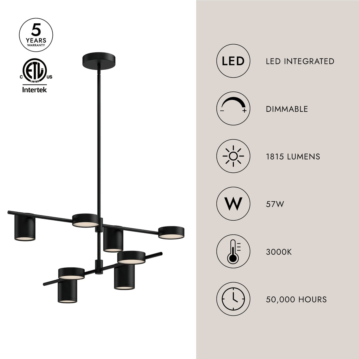 Kuzco Jayden 40-in Chandelier