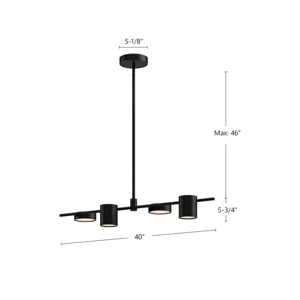 Kuzco Jayden 40-in Linear Pendant