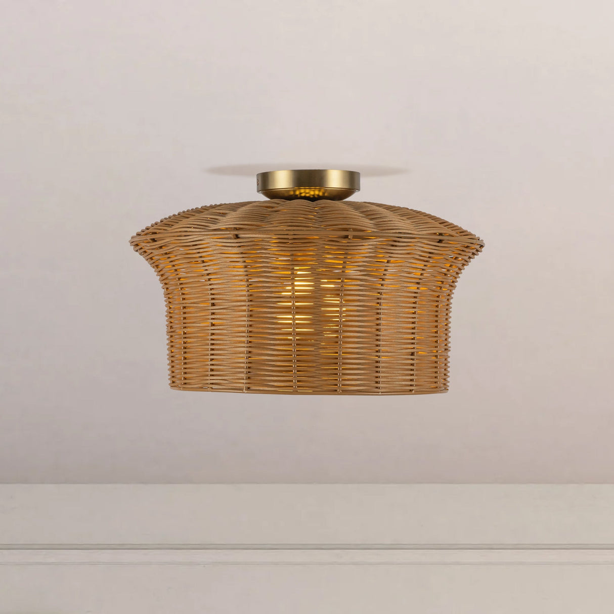 Alora Mood Kai 16-in Semi-Flush Mount