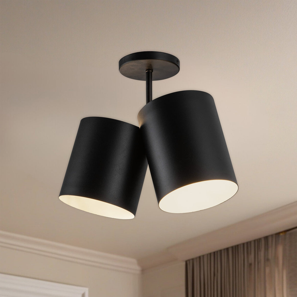 Kuzco Keiko 14-in Semi-Flush Mount