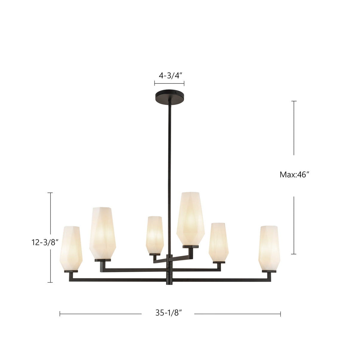 Alora Mood Krysta 35-in Chandelier