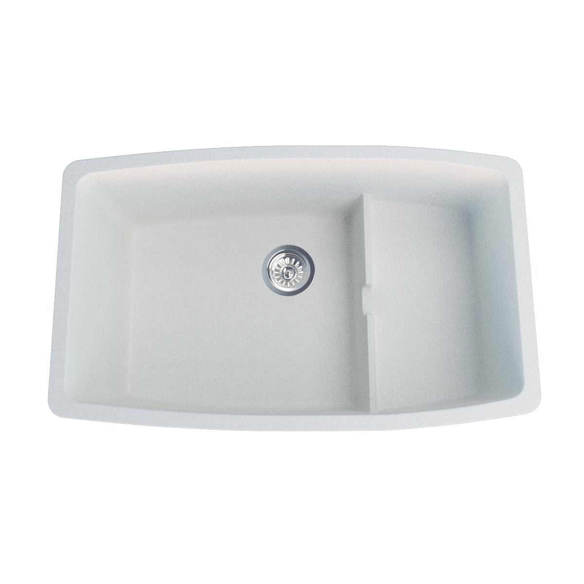 Clyde Granite Sink with Colander White