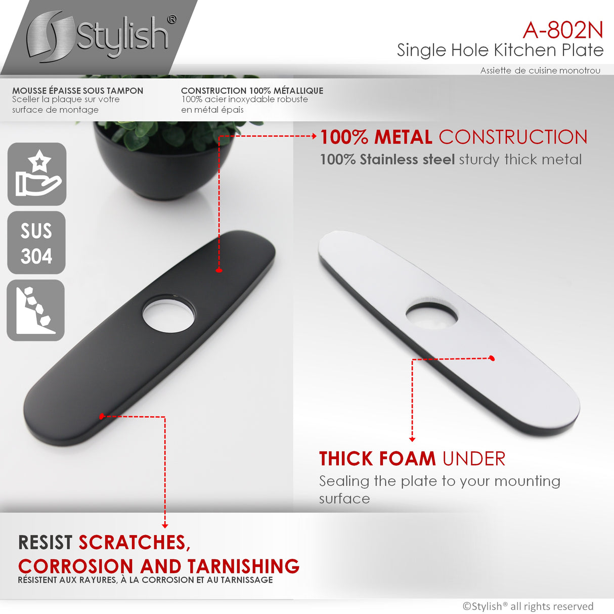 Napoli Single Handle Matte Black Pull Down Kitchen Faucet with Single Handle Matte Black Cold Water Tap Faucet and Faucet Plate