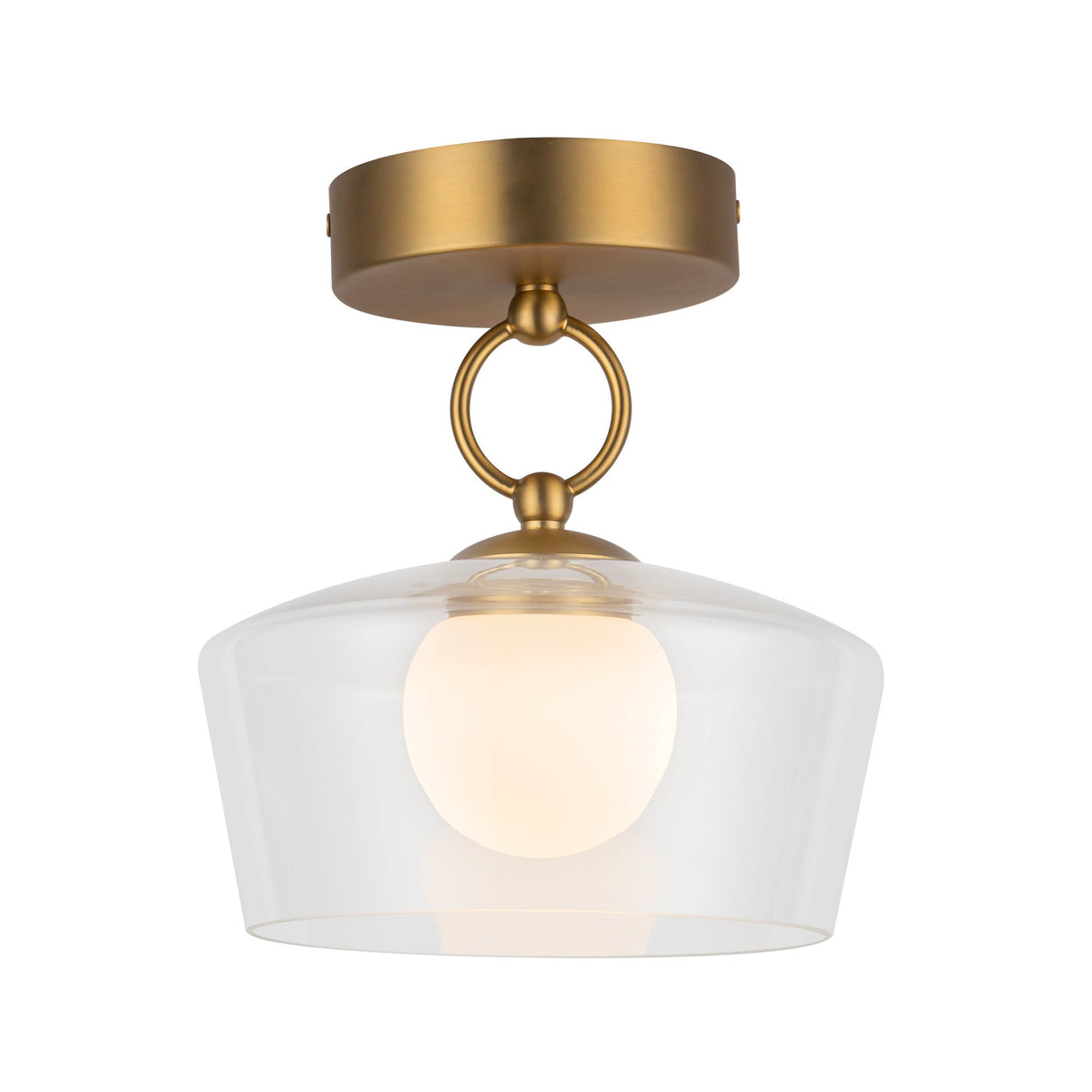 Alora Mood Leota 8-in Semi-Flush Mount