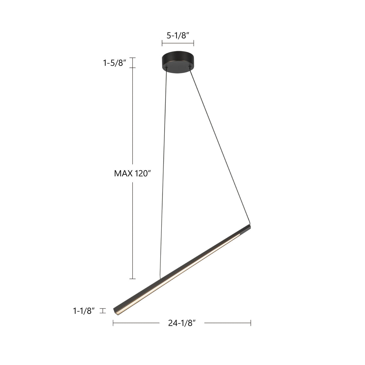 Kuzco Lex 24-in Linear Pendant