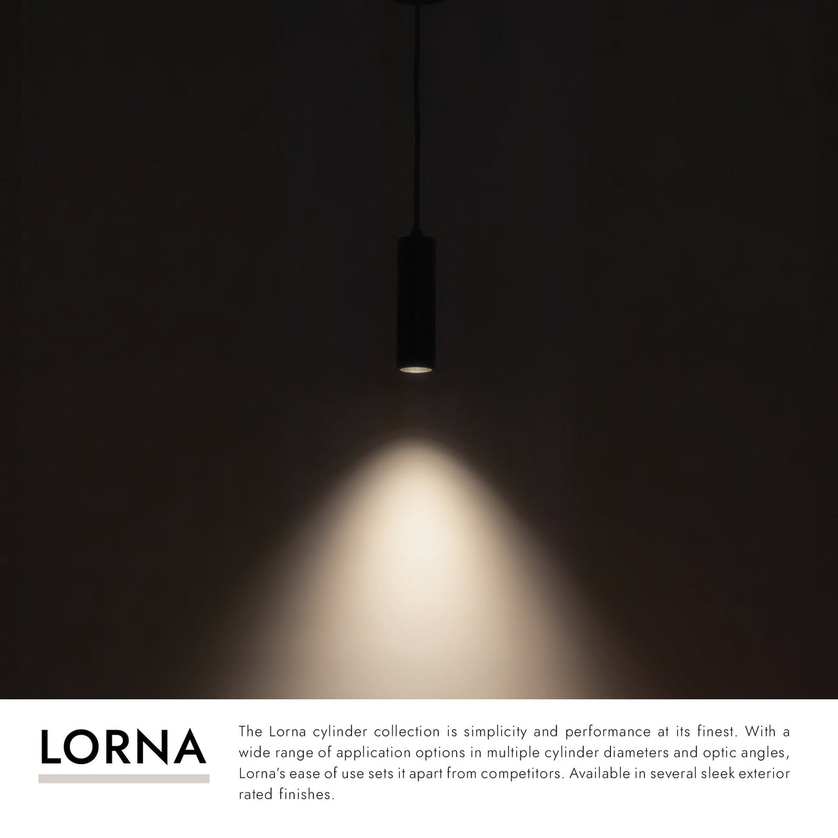 Kuzco Architectural Lorna 8-in (2-in Dia.) Pendant