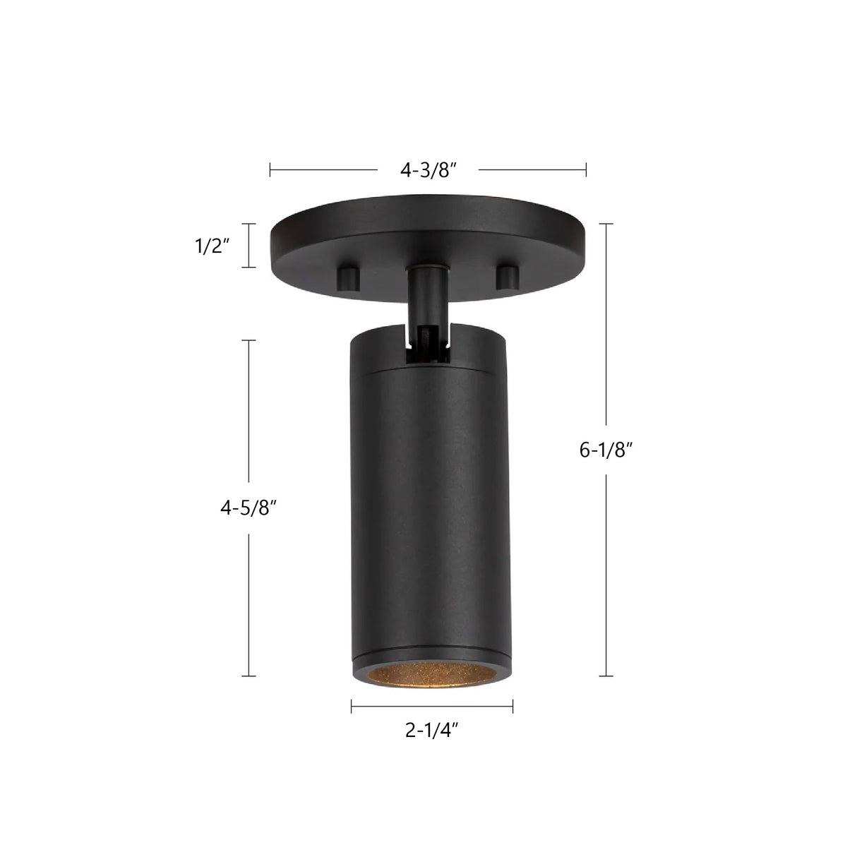 Kuzco Architectural Lorna 6-in (2-in Dia.) Adjustable Ceiling Mount