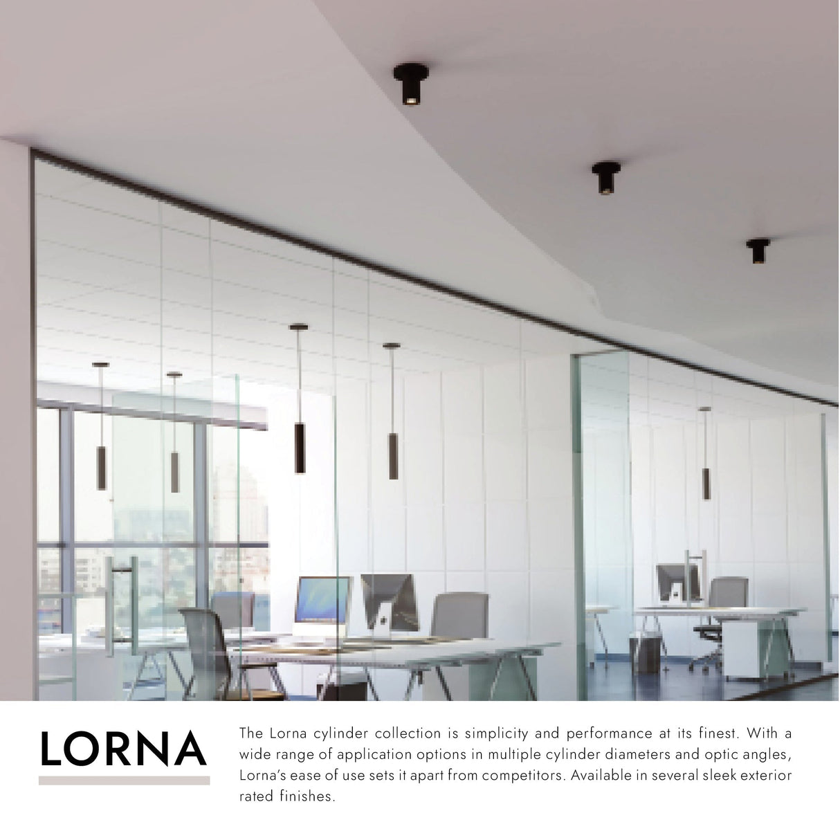 Kuzco Architectural Lorna 4-in (2-in Dia.) Ceiling Mount