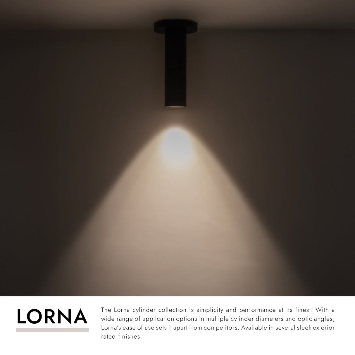 Kuzco Architectural Lorna 8-in (2-in Dia.) Ceiling Mount