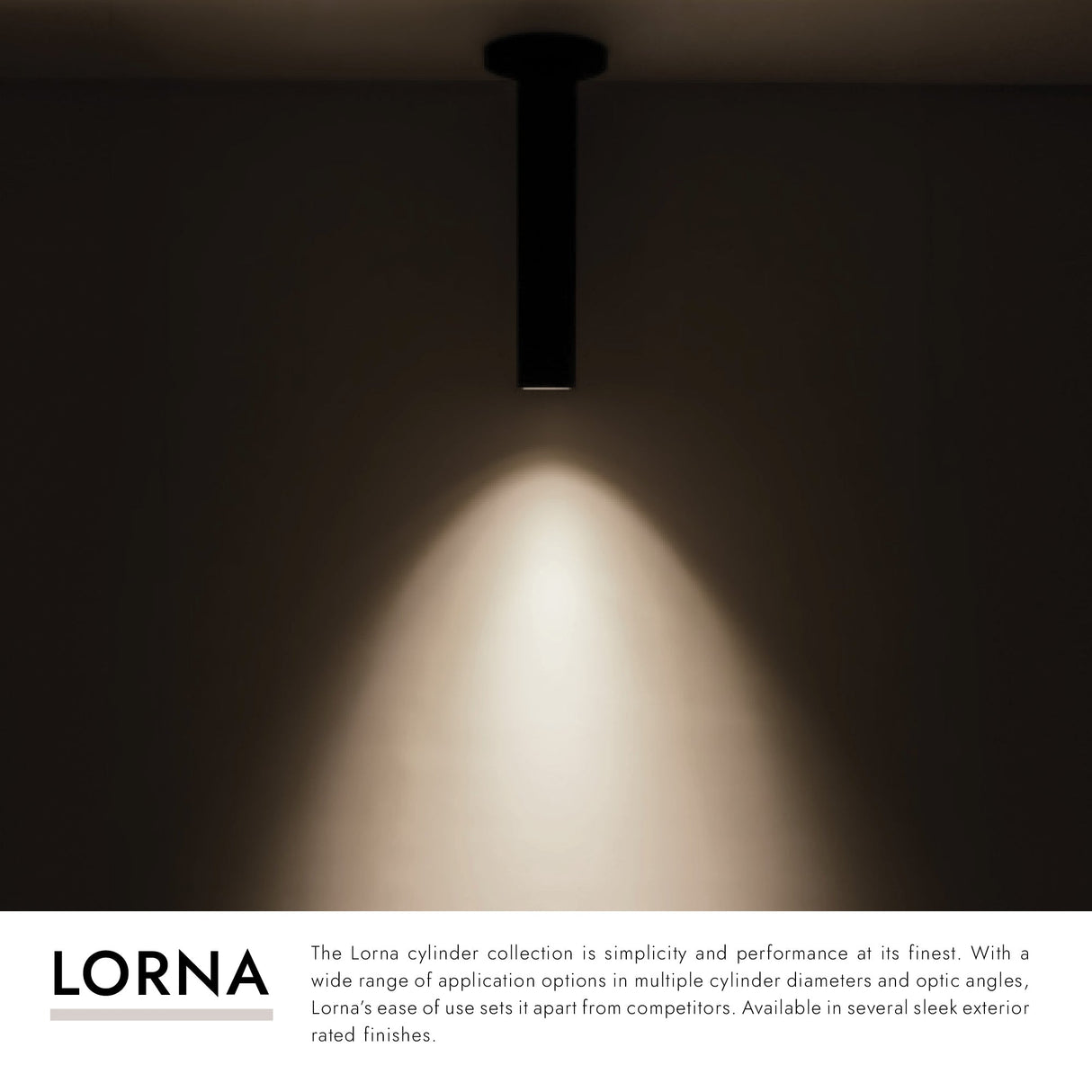 Kuzco Architectural Lorna 12-in (2-in Dia.) Ceiling Mount