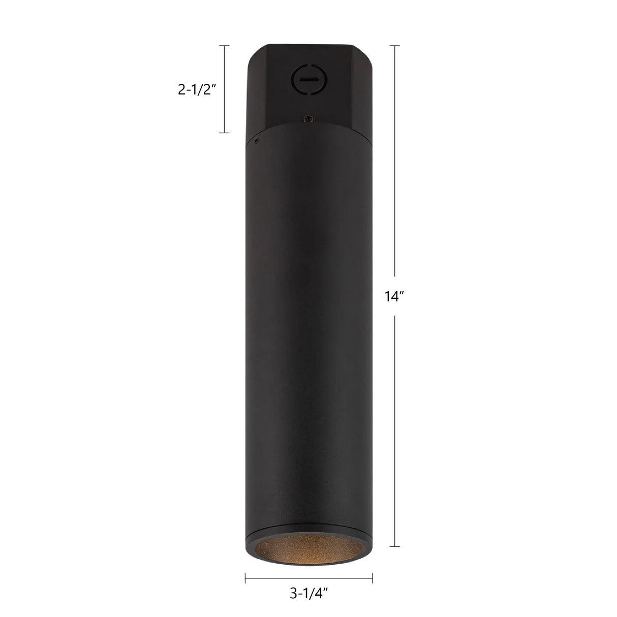 Kuzco Architectural Lorna 14-in (3-in Dia.) Concrete Ceiling Mount