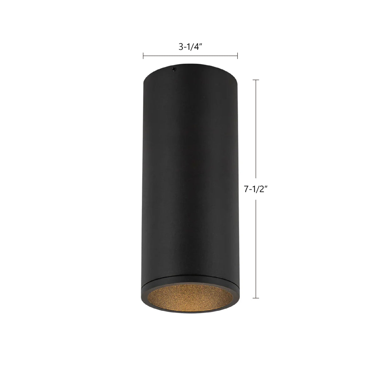 Kuzco Architectural Lorna 7-in (3-in Dia.) Flush Mount