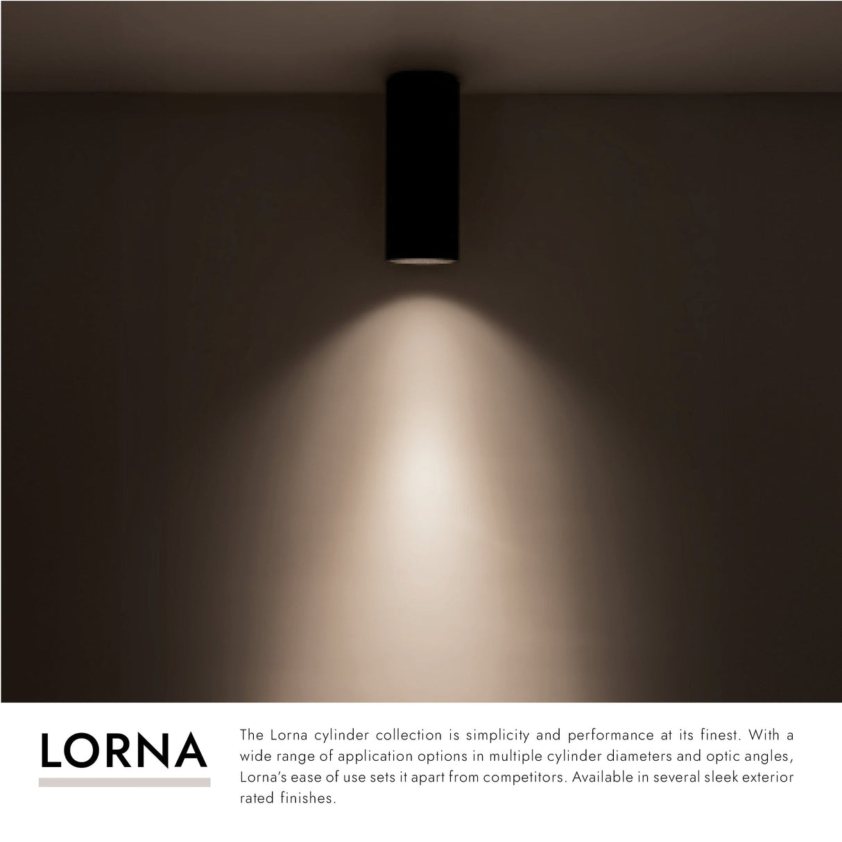 Kuzco Architectural Lorna 7-in (3-in Dia.) Flush Mount