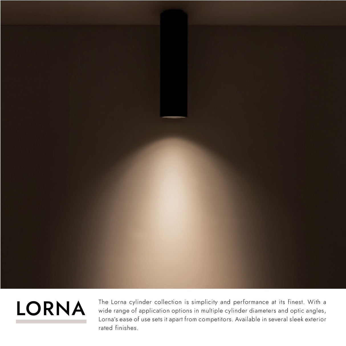 Kuzco Architectural Lorna 11-in (3-in Dia.) Flush Mount
