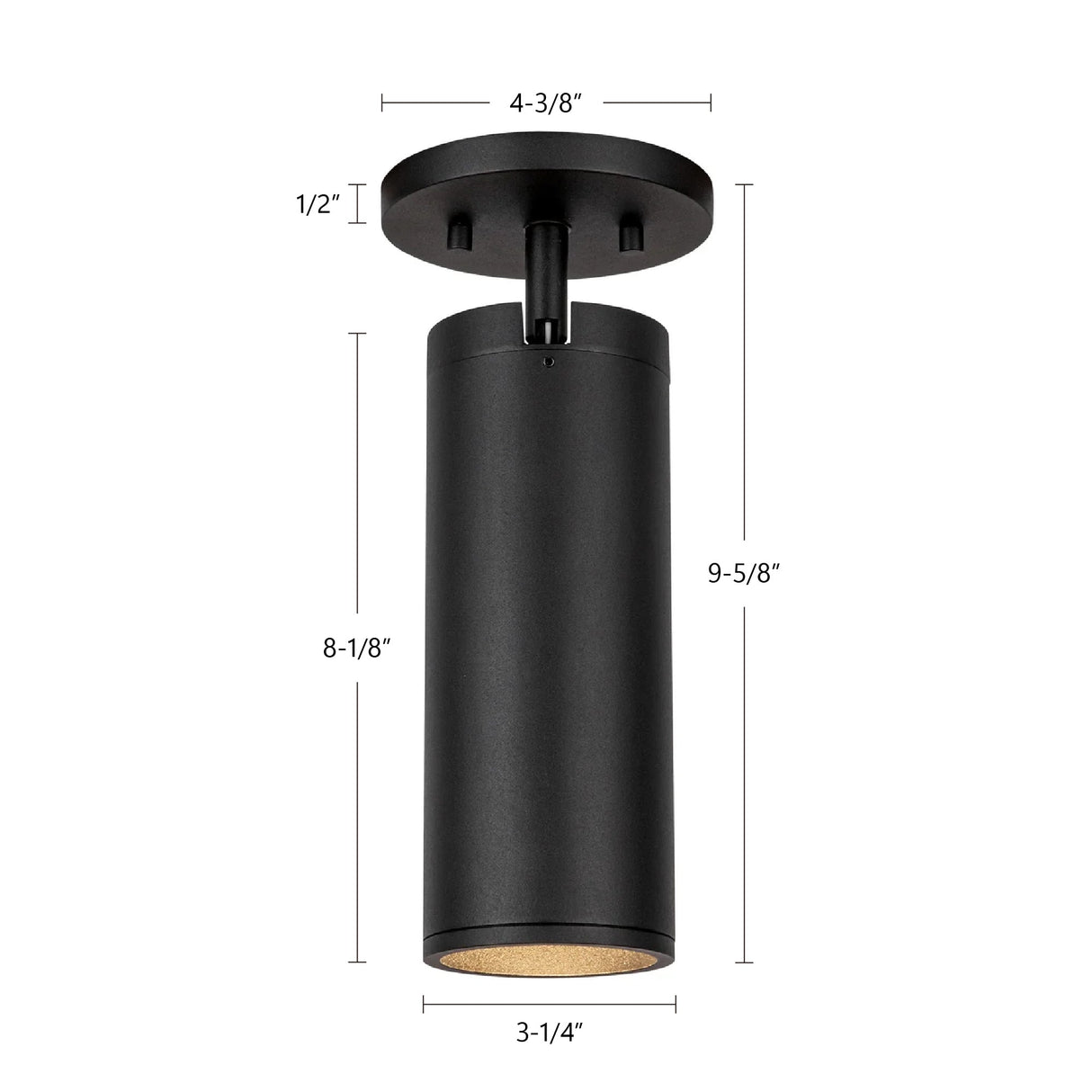 Kuzco Architectural Lorna 9-in (3-in Dia.) Adjustable Ceiling Mount