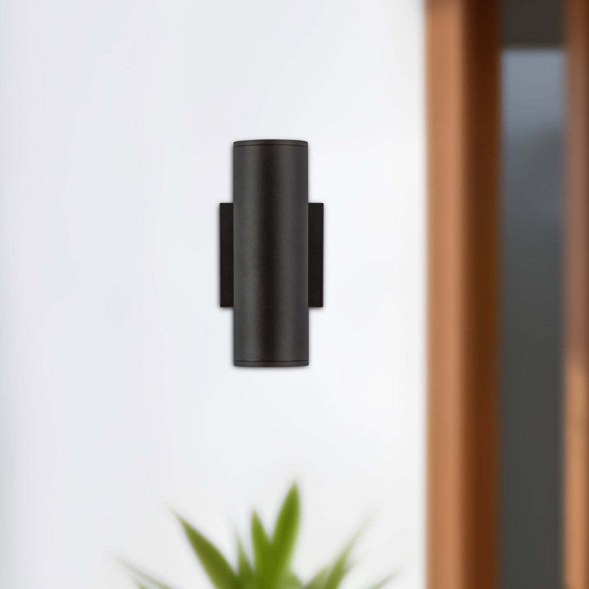 Kuzco Architectural Lorna 9-in (3-in Dia.) Wall Sconce Up/Down Light