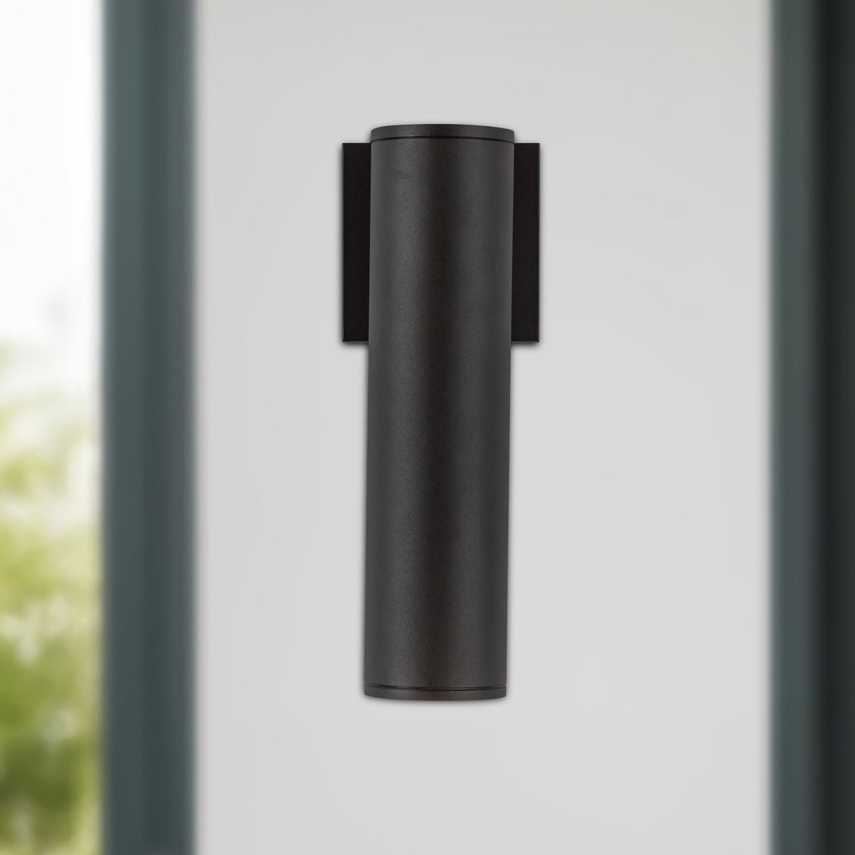 Kuzco Architectural Lorna 12-in (3-in Dia.) Interior/Exterior Wall Sconce