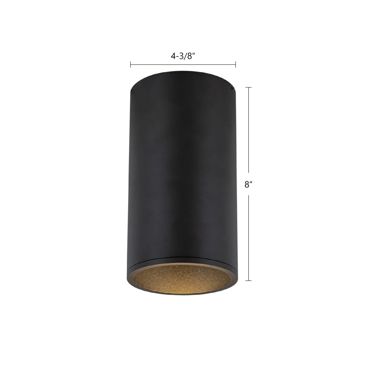 Kuzco Architectural Lorna 8-in (4-in Dia.) Flush Mount