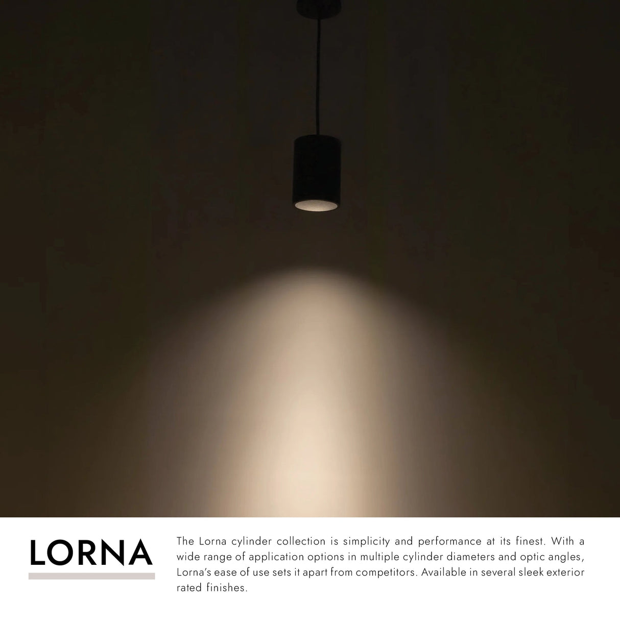 Kuzco Architectural Lorna 6-in (4-in Dia.) Pendant
